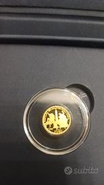 Medaglia d'oro 22k 3 grammi