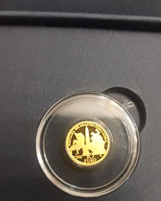 Medaglia d'oro 22k 3 grammi