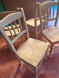 Sedie in stile shabby chic