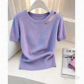 T-shirt donna viola