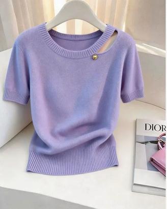 T-shirt donna viola