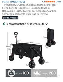 carrello spiaggia 