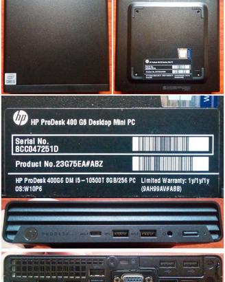 Mini PC professionale HP ProDesk 400 G6