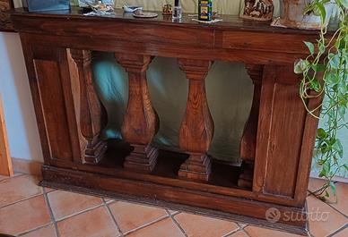 Balaustra antica primi 800 in legno massello