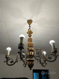 Lampadario antico stile candelabro