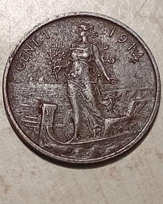 Moneta Italia 1 Centesimo 1914