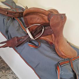 Sella equitazione De Santis con  matricola.