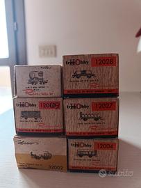 Lotto vagoni ferroviari scala HO- RIVAROSSI, LIMA