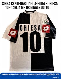 Maglia Siena Centenario 2004 -CHIESA 10- taglia M