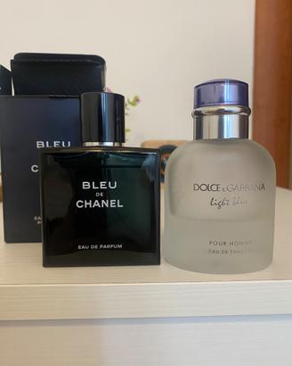 Profumi Chanel e Dolce&Gabbana