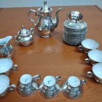 Servizio BAVARIA di porcellana con bagno argento