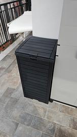 Contenitore da Esterno/Interno 118L Nero (Nuovo)