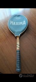 bacchetta da tennis maxima in legno vintage anni