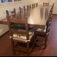 Tavolo romagnolo in legno massello