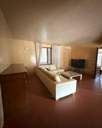 Divano angolare in oelle chiara elegante comodo