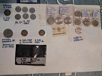 Le Lire Italiane dal 1936 al 1999+francobolli ecc