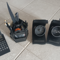 Set da tavolo: radio, sveglia, organizer, calcolat