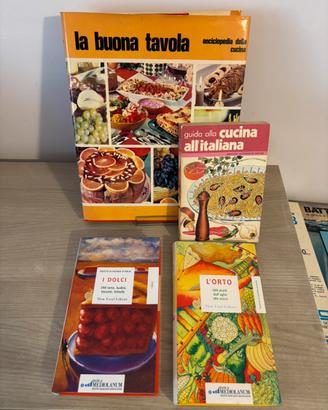 Lotto libri di cucina italiana vintage