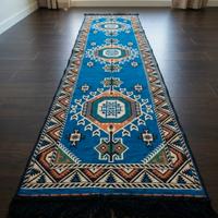Elegante Tappeto Runner Kilim 100% Cotone 60cmx240