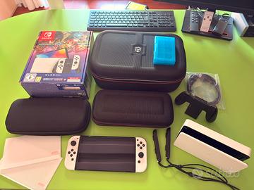 Nintendo switch oled COME NUOVA + sd + accessori