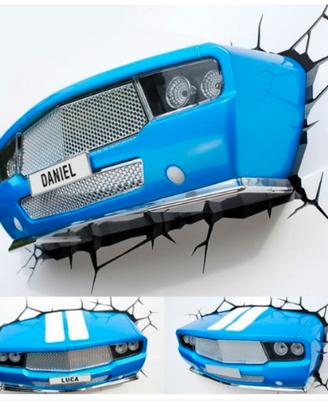 2pz Lampada auto  3DLightFX

con targa nome NUOVA
