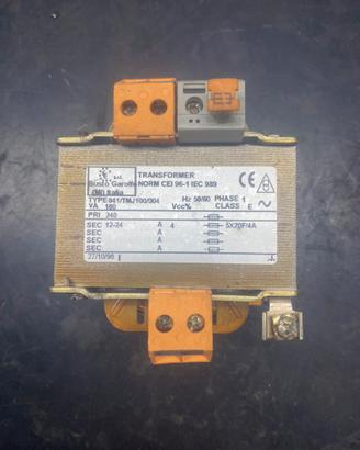 Trasformatore monofase 230v/12-24v 100 VA