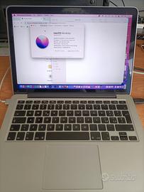 Apple macbook pro retina 13" 2016 batteria nuova 