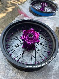 Cerchi faba Yamaha/fantic con adattamento a KTM ec