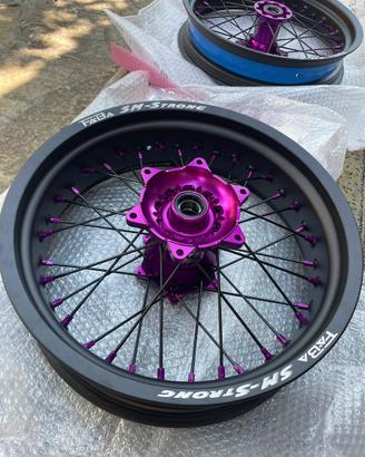 Cerchi faba Yamaha/fantic con adattamento a KTM ec