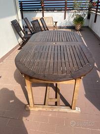 Tavolo da esterno in legno