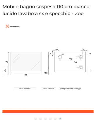 Specchio nuovo mai aperto