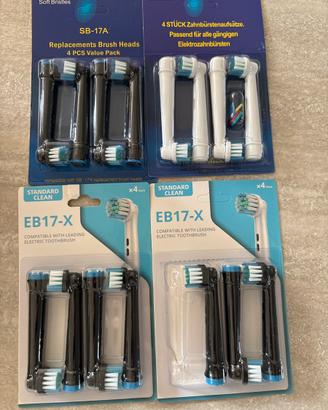 16 testine per spazzolini elettrici