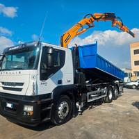 Iveco stralis 360 euro 5 gru e scarrabile 2008