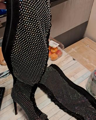 stivali strass 100 euro n. 37