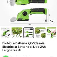 Cesoia ricaricabile per erba e cespugli