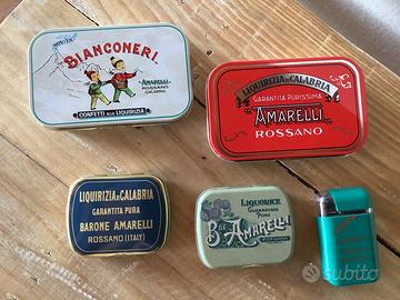 Scatole latta Amarelli sigillate