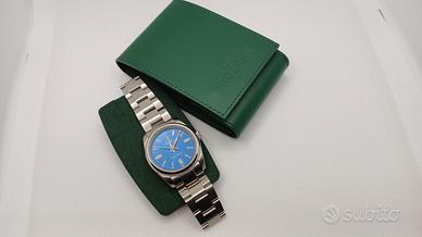Pochette Rolex in pelle verde
