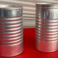 Coppia barattoli in alluminio 'Guigoz'