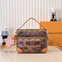 Borsa LV Monogram Heritage Nil in tela rivestita