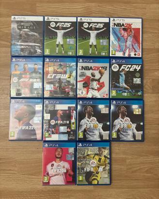 Lotto16 giochi playstation con DOPPIONE COMPRESO