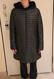 piumino reversibile con pelliccia