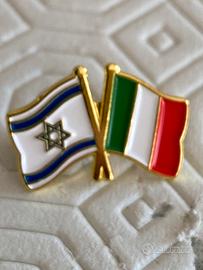 Spilla Italia Israele giacca frigorifero