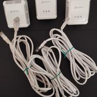 3 adattatori di rete completi di cavi relativi