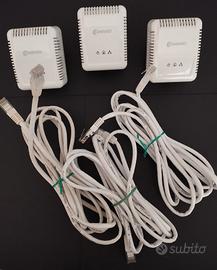 3 adattatori di rete completi di cavi relativi