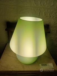 LAMPADA DA TAVOLO A FUNGO VERDE ACQUA