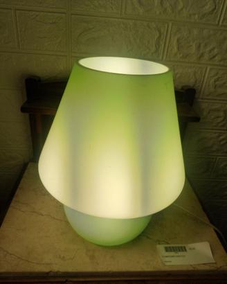 LAMPADA DA TAVOLO A FUNGO VERDE ACQUA