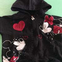 Felpa cappuccio e zip Disney Mickey Mouse 5/6 anni