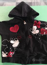Felpa cappuccio e zip Disney Mickey Mouse 5/6 anni