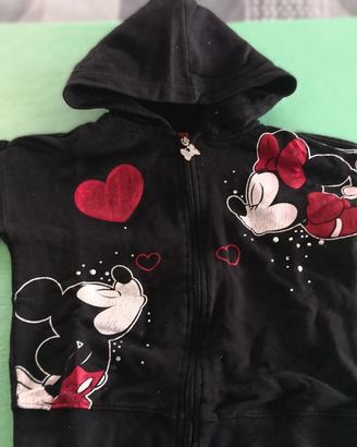 Felpa cappuccio e zip Disney Mickey Mouse 5/6 anni