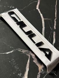 Scritta Giulia Nera Alfa Romeo-Effetto Black Pack